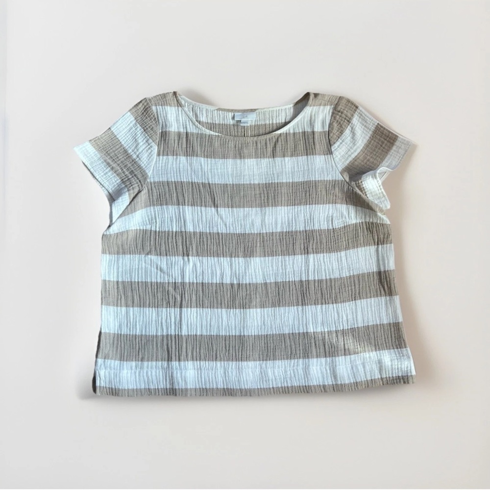 J.jill Cotton-gauze Cap-sleeve Top